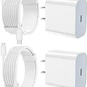 iPhone Charger Fast Charging 2 Pack Type C Wall Charger Block with 2 Pack [6FT&1